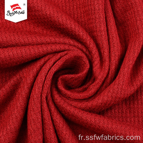 Tissu thermique matelassé en tricot de rayonne spandex teint